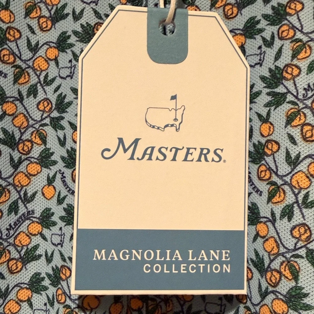 Masters Light Blue Floral Zip Polo Mini Dress with Pockets - Picture 2 of 7